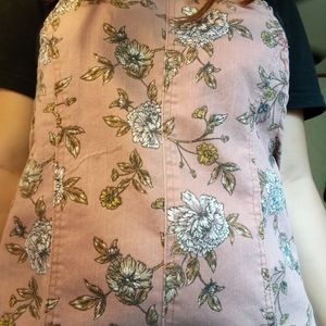 Cute Floral overall dress